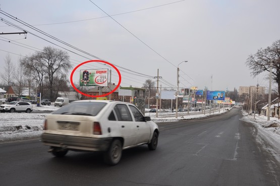 Фото рекламной плоскости по адресу вул. Робоча - вул. Кавалерійська