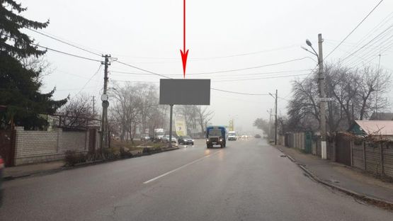 Фото рекламной плоскости по адресу 083B,вул. Широка - вул. Передова, на зупинці