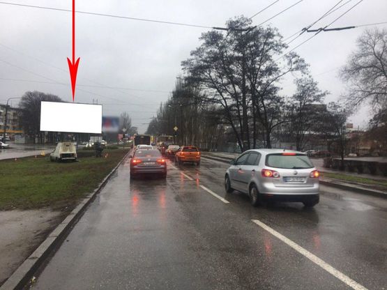 Фото рекламной плоскости по адресу Zp030A1,Космічна вул. - Чумаченка вул.