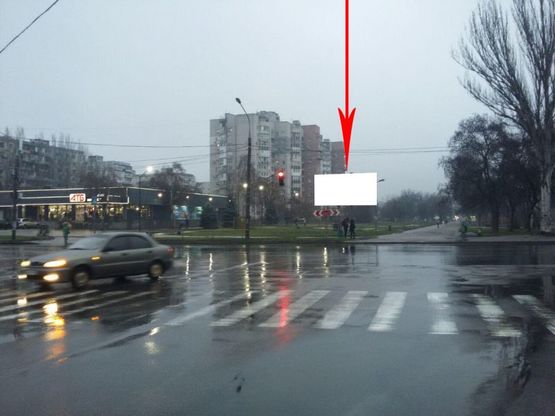 Фото рекламної площини за адресою Zp031A,Новгородська вул. - Василя Сергієнка вул.