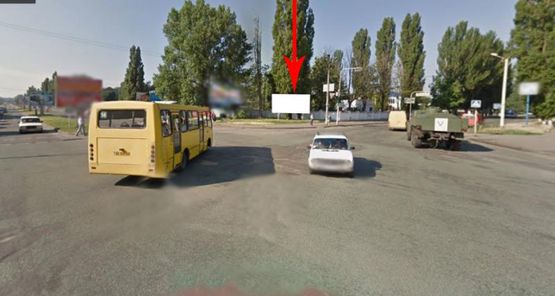Фото рекламної площини за адресою Нп27А,просп.Електрометалургів - вул. Героїв Чорнобиля, рух у бік автовокзалу