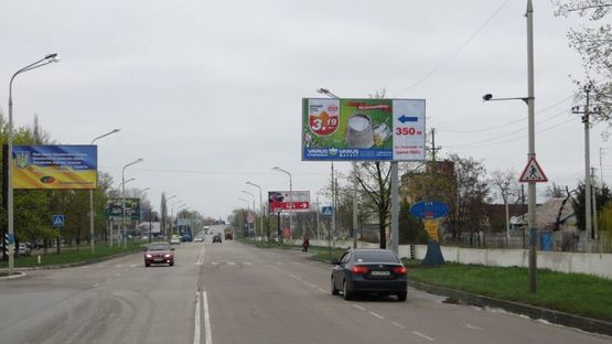 Фото рекламной плоскости по адресу Пв01А,вул. Дніпровська - вул. Шахтобудівників