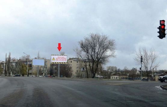 Фото рекламной плоскости по адресу Пв11А,вул. Дніпровська - вул.Дзержинського, біля світлофора