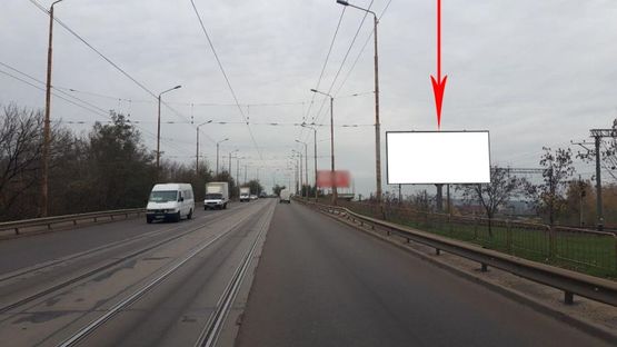 Фото рекламної площини за адресою 084A,в'їзд на Амурський міст з лівого берега