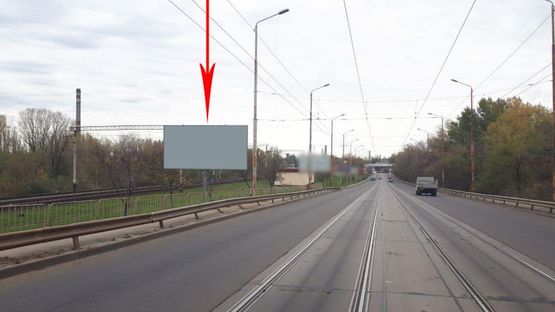 Фото рекламной плоскости по адресу 084B,в'їзд на Амурський міст з лівого берега
