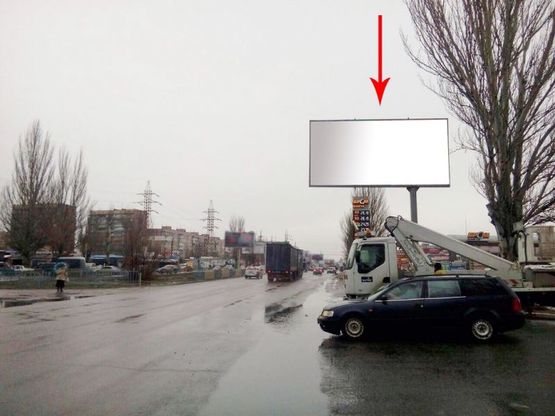 Фото рекламной плоскости по адресу 124А,Донецьке шосе, поворот на ТРЦ КАРАВАН, МАКДОНАЛДС, ОЛДІ