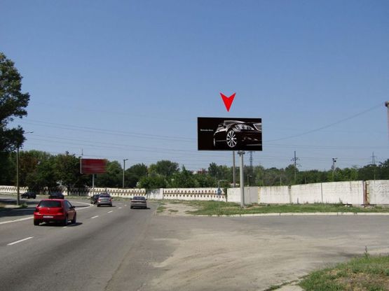 Фото рекламної площини за адресою m027A,вул. Космічна, 30, АЗС Sentosa Oil