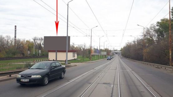 Фото рекламной плоскости по адресу s127B,заїзд на Амурський міст з Лівого берега