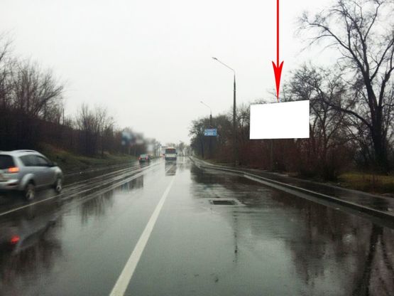 Фото рекламной плоскости по адресу Zp015A,Сергія Тюленіна вул., біля Преображенського мосту