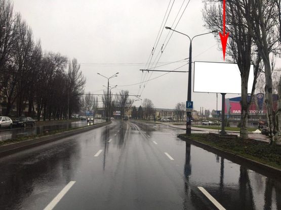 Фото рекламной плоскости по адресу Zp021A,Перемоги вул., на площі біля ПС Юність