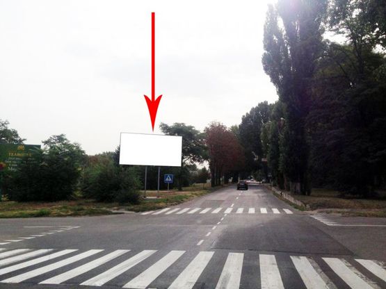 Фото рекламной плоскости по адресу дз12А,просп. Аношкіна - вул. Спортивна