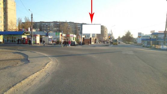 Фото рекламной плоскости по адресу дз24Б,бульв. Будівельників - просп. Металургів, біля світлофора