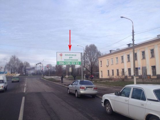 Фото рекламной плоскости по адресу дз27А,просп. Конституції, в районі поліклініки