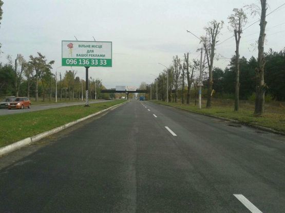 Фото рекламной плоскости по адресу дз43А2,Єлізаветівська траса (на розділовій смузі в районі мостового перехіду)