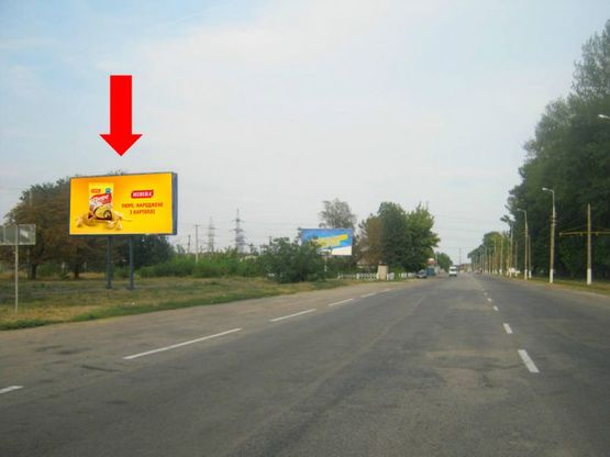 Фото рекламной плоскости по адресу дз45Б,вул. Січеславський шлях, район станції "Баглій"