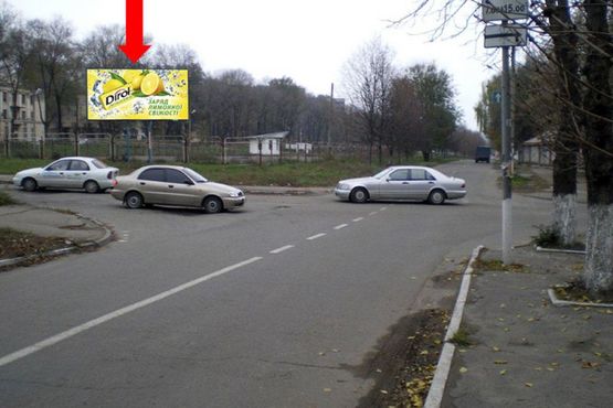 Фото рекламной плоскости по адресу дз48А,просп. Аношкіна - вул. Республіканська