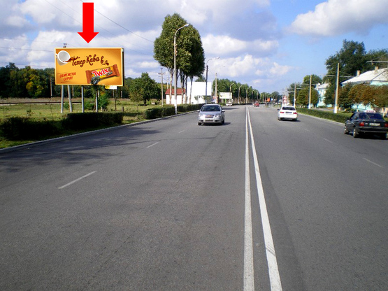 Фото рекламной плоскости по адресу дз55Б,просп. Ювілейний, навпроти буд. №67