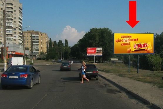 Фото рекламной плоскости по адресу дз62А,просп. Металургів (навпроти "Наше Діло")