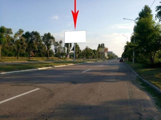 Фото рекламной плоскости по адресу дз65Б,Єлизаветівське шосе (р-н в'їзду на мостовий перехід через р. Дніпро)