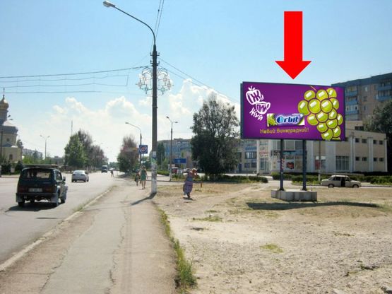 Фото рекламной плоскости по адресу дз66А,вул. 40-років Перемоги (біля л/б моста)