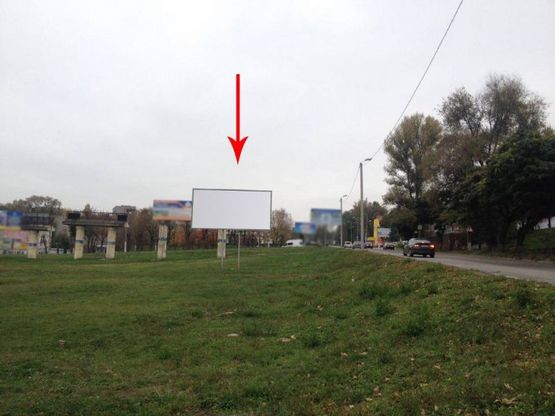 Фото рекламной плоскости по адресу дз76А,просп. Аношкіна, навпроти будинку №24