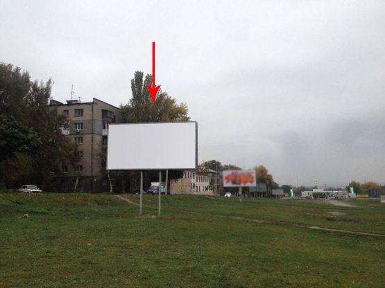 Фото рекламной плоскости по адресу дз76Б,просп. Аношкіна, навпроти будинку №24