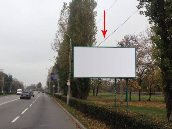 Фото рекламной плоскости по адресу дз82А,просп. Ювілейний, район будинку №47