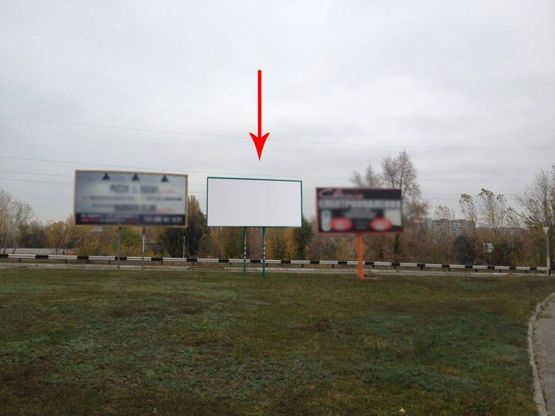 Фото рекламной плоскости по адресу дз85А,Лівобережний міст (з'їзд з моста)