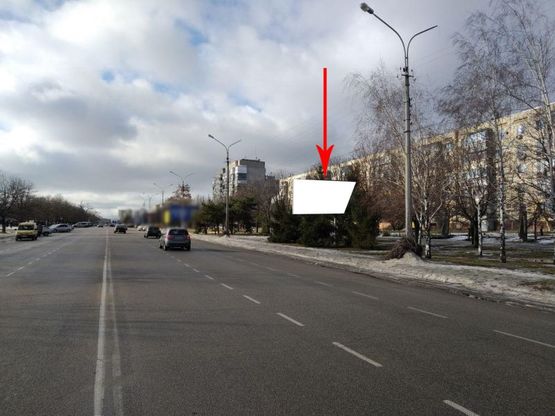Фото рекламной плоскости по адресу Нп15А,вул.Першотравнева, навпроти буд.№5