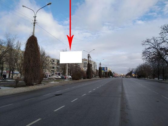 Фото рекламной плоскости по адресу Нп18Б,вул.Першотравнева, навпроти буд. №173