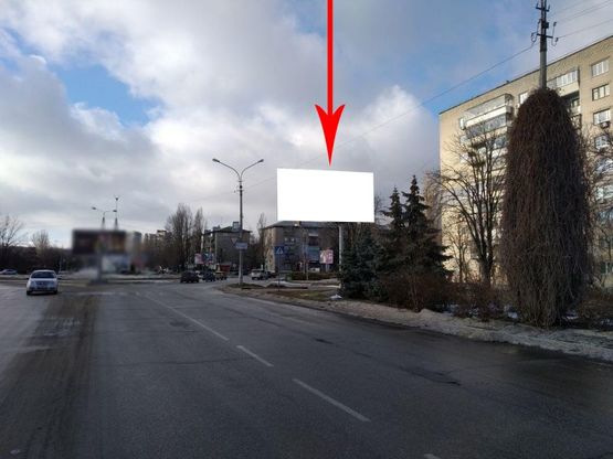 Фото рекламной плоскости по адресу Нп20А,вул.Першотравнева, навпроти буд. №1