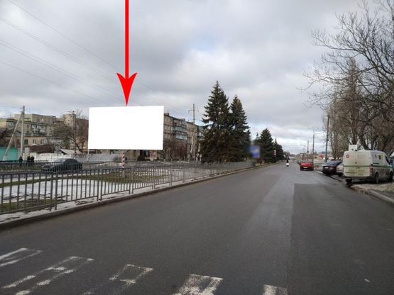 Фото рекламної площини за адресою Нп23А2,просп.Електрометалургів, навпроти зупинки, напрямок руху з центру
