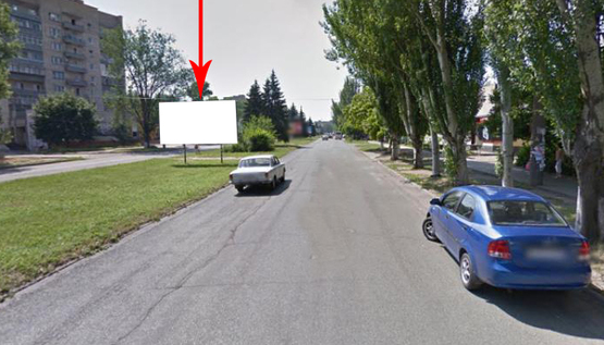 Фото рекламной плоскости по адресу Нп24А1,просп.Електрометалургів, буд. №17/1, напрямок руху в центр