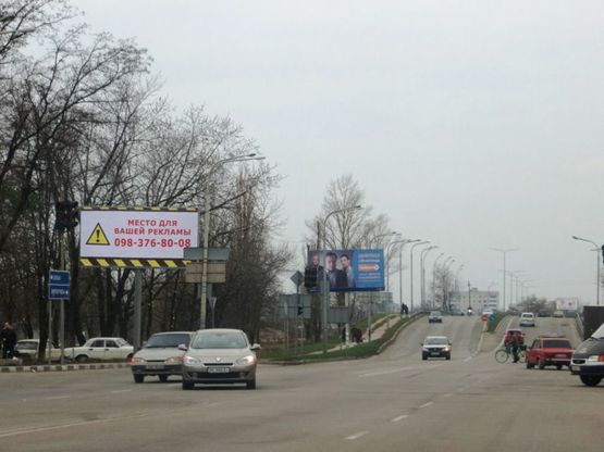 Фото рекламной плоскости по адресу Пв03Б,вул. Дніпровська - вул.Полтавська, біля світлофора