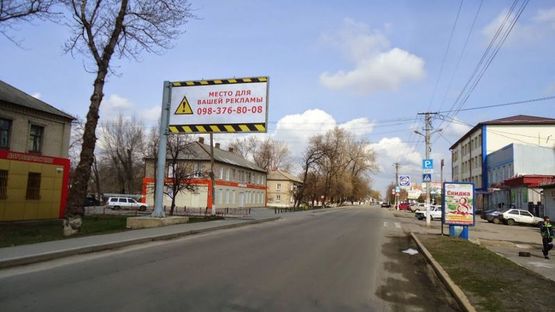 Фото рекламной плоскости по адресу Пв06Б,вул.Полтавська, в районі д.154