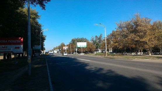 Фото рекламної площини за адресою Пв16А,вул. Дніпровська, в районі буд. №551, біля світлофора