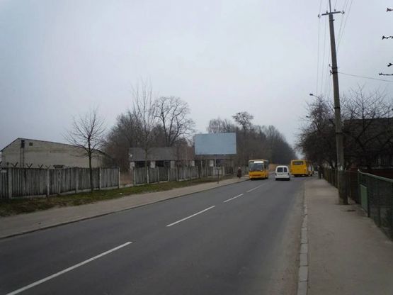 Фото рекламной плоскости по адресу м. Рівне, вул. О. Теліги, 29 (в районі перехрестя з вул. Павлюченка)