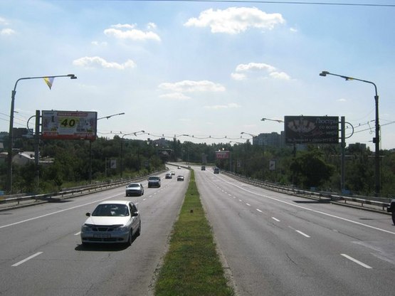 Фото рекламной плоскости по адресу пр.Ленина - дамба №4, напрямок руху до вокзалу, ст.Б