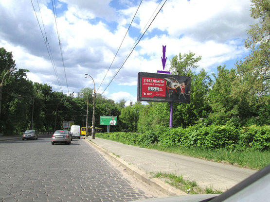 Фото рекламной плоскости по адресу Подольский спуск, направление на Петровку