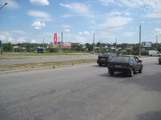 Фото рекламной плоскости по адресу вул.Автозаводська - вул.Новокузнецька, обличчям від кола, ліва площина