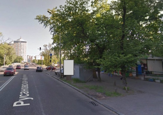 Фото рекламной плоскости по адресу Русанівська набережна, 24/51 / Ентузіастів (світлофор)