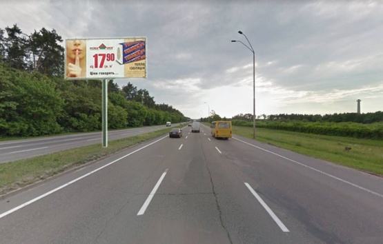 Фото рекламной плоскости по адресу просп. Броварський на розподілювачі (04-0258-01)