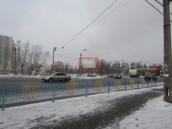 Фото рекламної площини за адресою Дарницкое шоссе, выезд на ул.Привокзальная