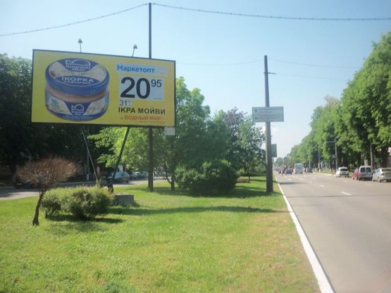 Фото рекламной плоскости по адресу вул. Маяковського, пр. Свободи в центр