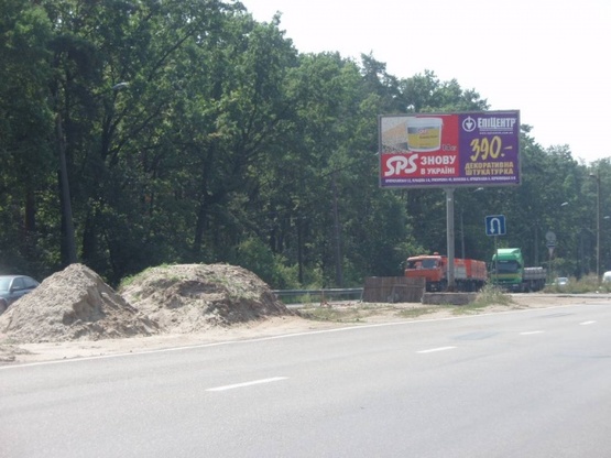 Фото рекламної площини за адресою Палладина проспект, ж/д ст"Новобеличи",110м за "ББ"