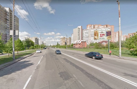 Фото рекламної площини за адресою Академіка Єфремова (Уборевича), 9 напроти, рух від проспекту Палладіна (М"Академмістечко")