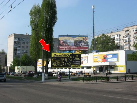 Фото рекламної площини за адресою пр. Лесі Українки (пр. 50 років Жовтня) - вул. Тараса Бульби (Карнаухова)