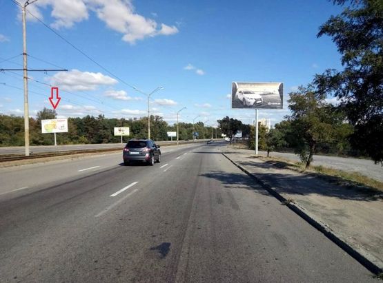 Фото рекламной плоскости по адресу Донецьке Шосе (в`їзд на Кайдацький міст)