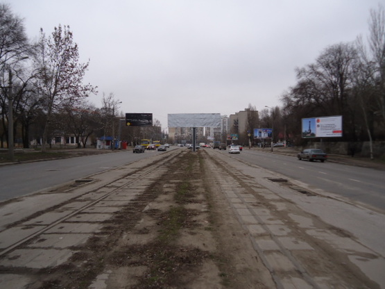 Фото рекламной плоскости по адресу Балковская спуск Ст.Олейника А правая