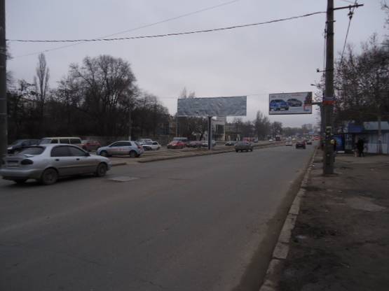 Фото рекламной плоскости по адресу Балковская спуск Ст.Олейника В правая